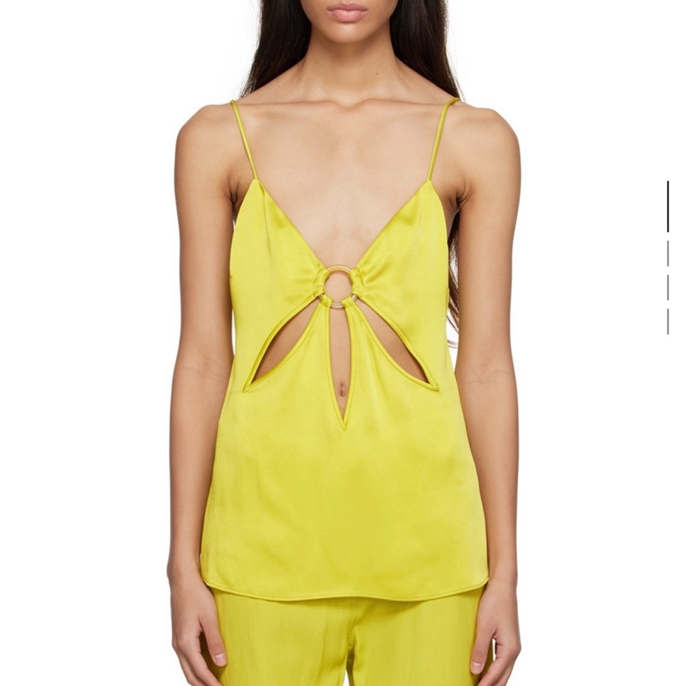 Stella McCartney Yellow Strappy Cutout Top